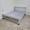 Giường sắt đơn rộng 1m6 x 2m sơn tĩnh điện màu trắng