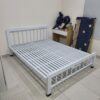 Giường sắt đơn rộng 1m6 x 2m sơn tĩnh điện màu trắng